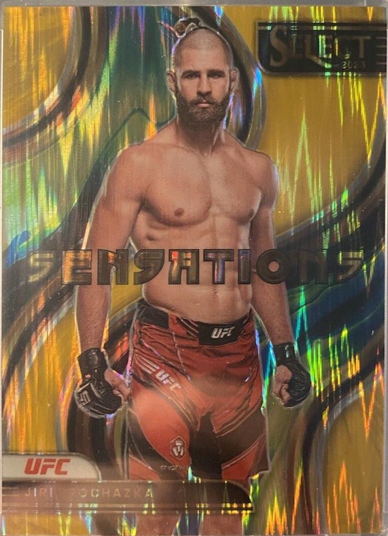 Jiri Prochazka 2023 Panini Select UFC Sensations #13 Gold Flash