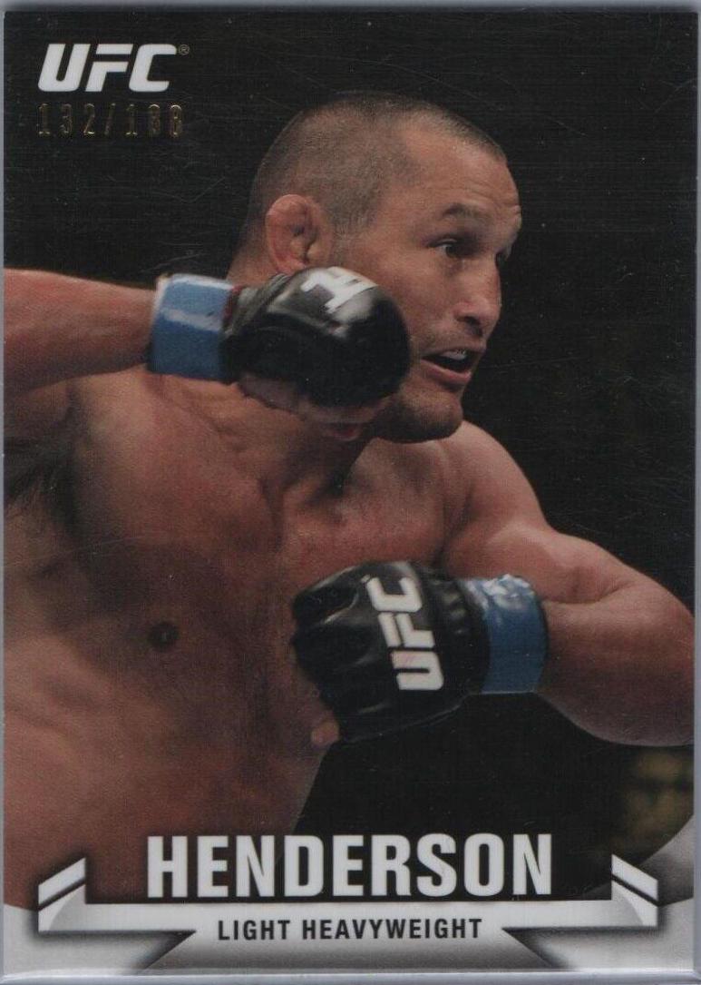 Dan Henderson 2013 Topps UFC Knockout Base #103 Gold