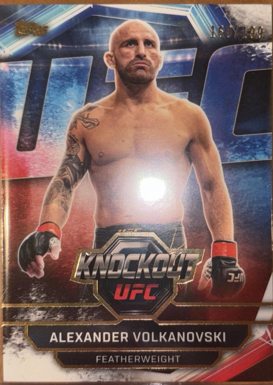 Alexander Volkanovski 2026 Topps Knockout UFC Base #6 Gold