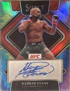 Rashad Evans 2022 Panini Select UFC Signatures #43 Black Disco