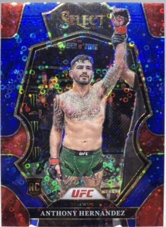 Anthony Hernandez 2023 Panini Select UFC Premier Level #168 Blue Disco