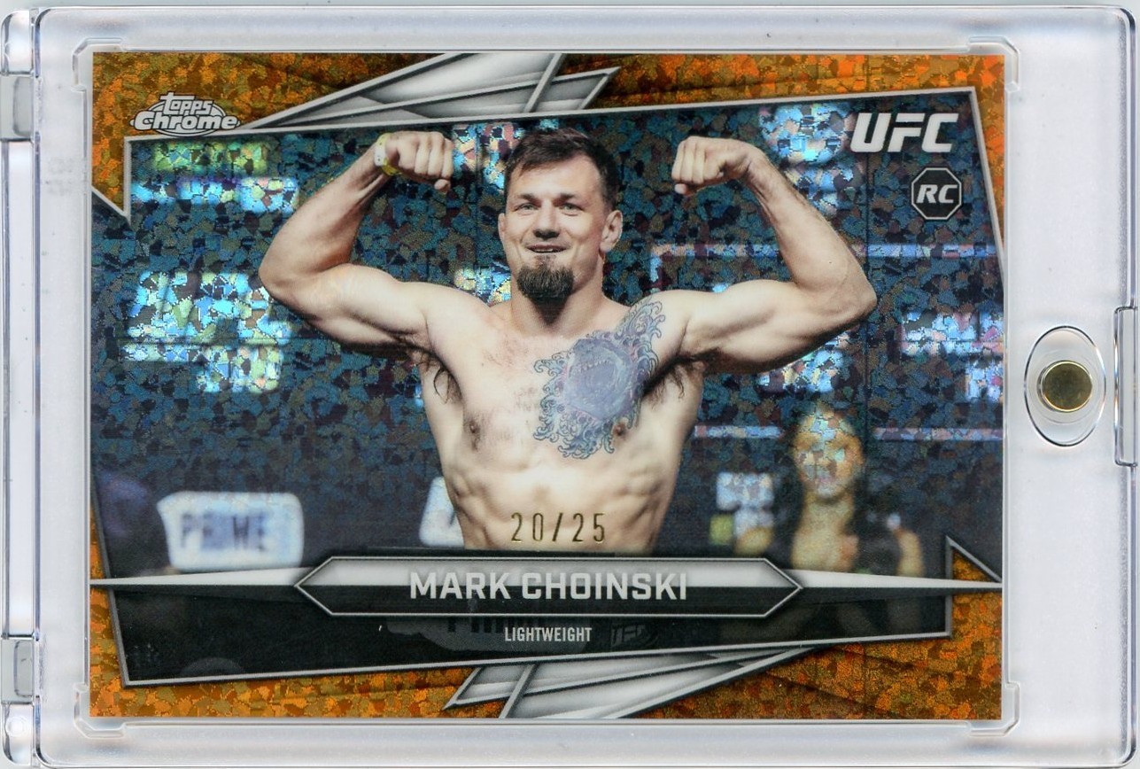 Mark Choinski 2026 Topps Chrome UFC Base #102 Orange Mini Diamonds Refractor
