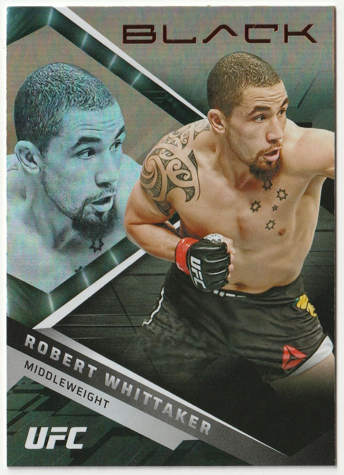 Robert Whittaker 2022 Panini Chronicles UFC Base Black #213 Bronze