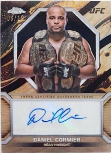 Daniel Cormier 2024 Topps Chrome UFC Marks of Champions #MOC-DCO Black Refractor