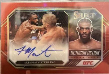 Aljamain Sterling 2023 Panini Select UFC Octagon Action Signatures #11 Flash