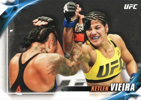 Ketlen Vieira 2019 Topps UFC Knockout Base #36 Purple