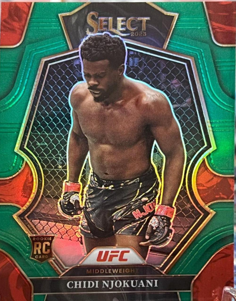 Chidi Njokuani 2023 Panini Select UFC Premier Level #160 Green
