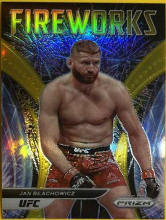Jan Błachowicz 2022 Panini Prizm UFC Fireworks #19 Gold