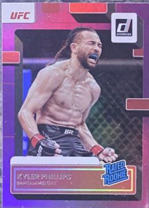 Kyler Phillips 2023 Panini Donruss UFC Base #220 Purple Flood