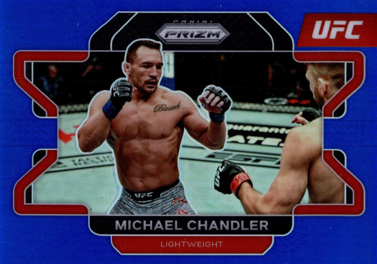 Michael Chandler 2022 Panini Prizm UFC Base #8 Blue