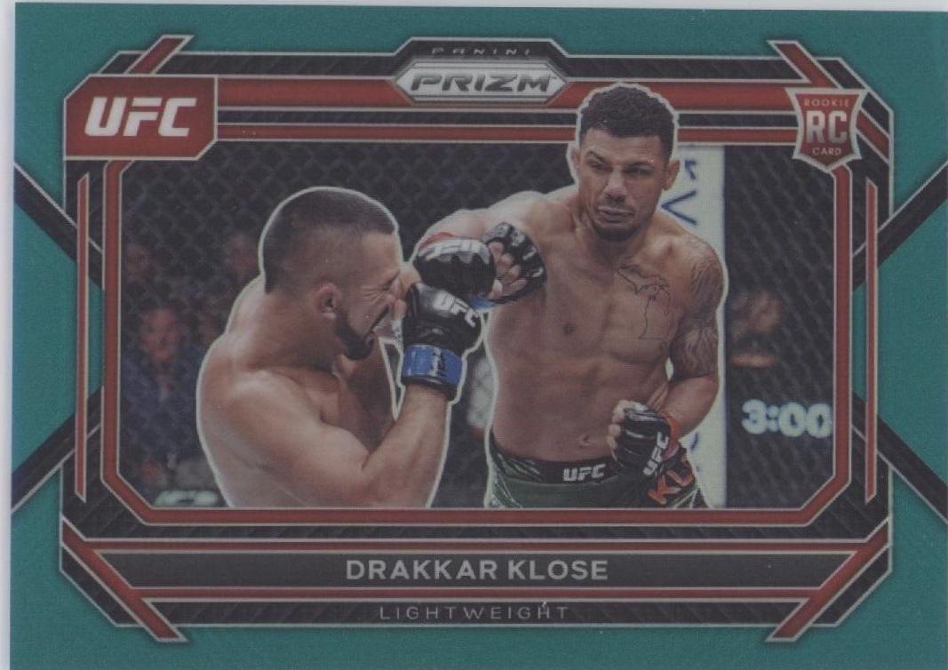 Drakkar Klose 2023 Panini Prizm UFC Base #100 Teal
