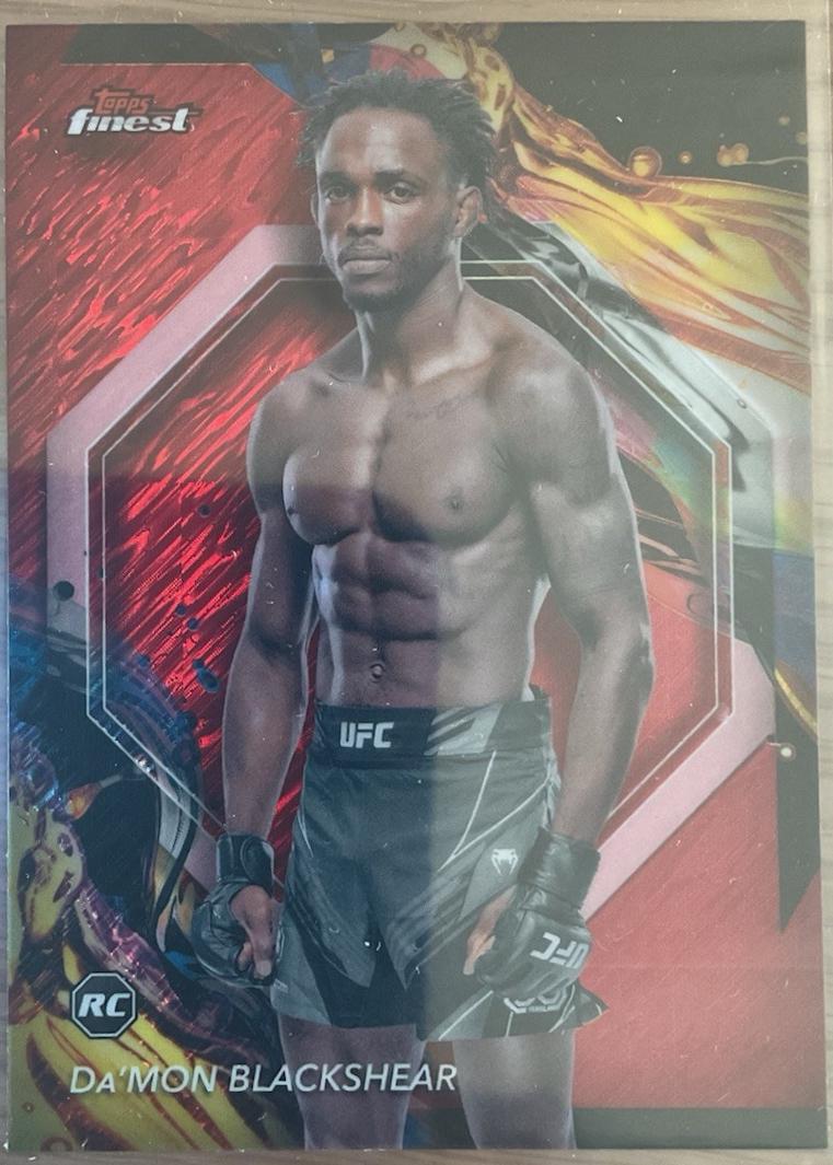Da'Mon Blackshear 2024 Topps Finest UFC Base Uncommon #129 Red Shimmer Refractor