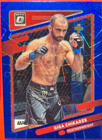 Giga Chikadze 2022 Panini Donruss Optic UFC Base #29 Blue Velocity