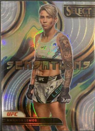 Amanda Lemos 2023 Panini Select UFC Sensations #16 Silver