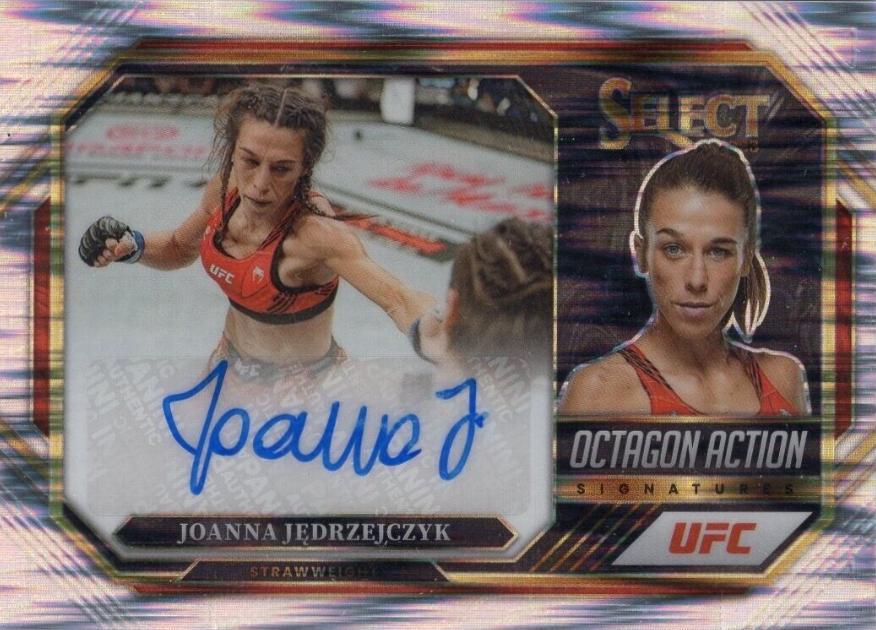 Joanna Jędrzejczyk 2023 Panini Select UFC Octagon Action Signatures #23 Flash