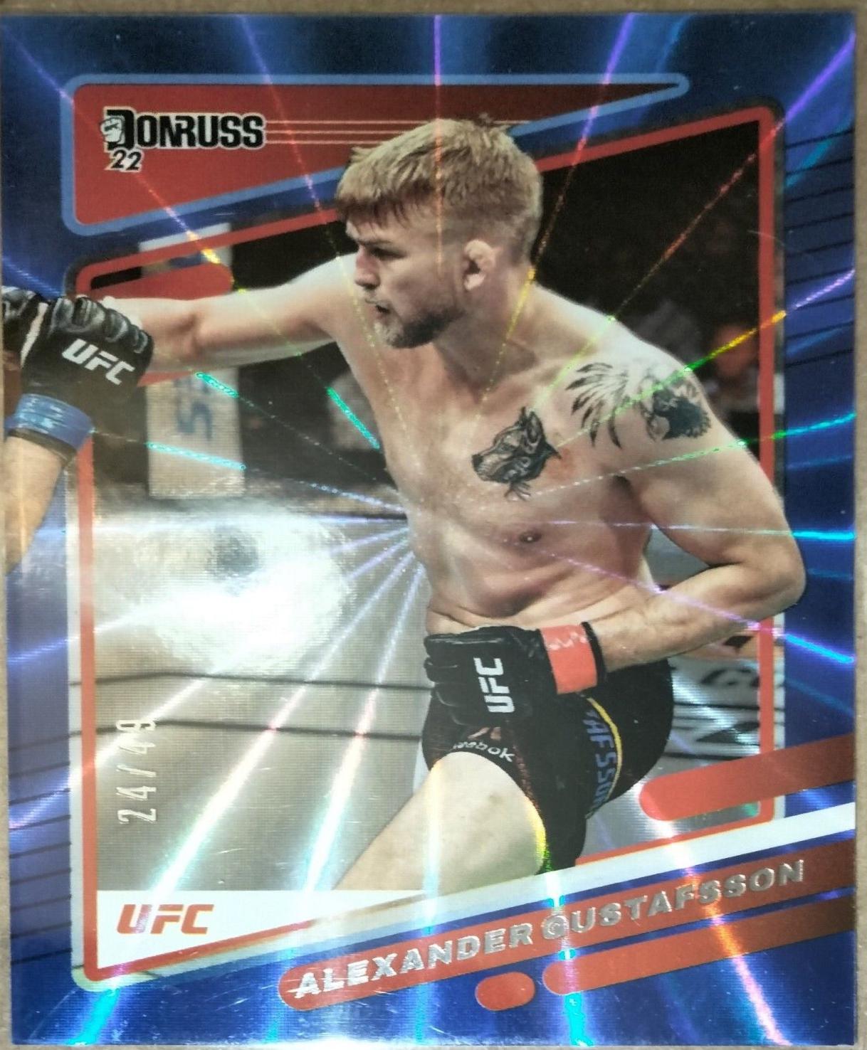 Alexander Gustafsson 2022 Panini Donruss UFC Base #110 Blue