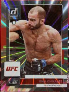 Giga Chikadze 2023 Panini Donruss UFC Base #12 Laser