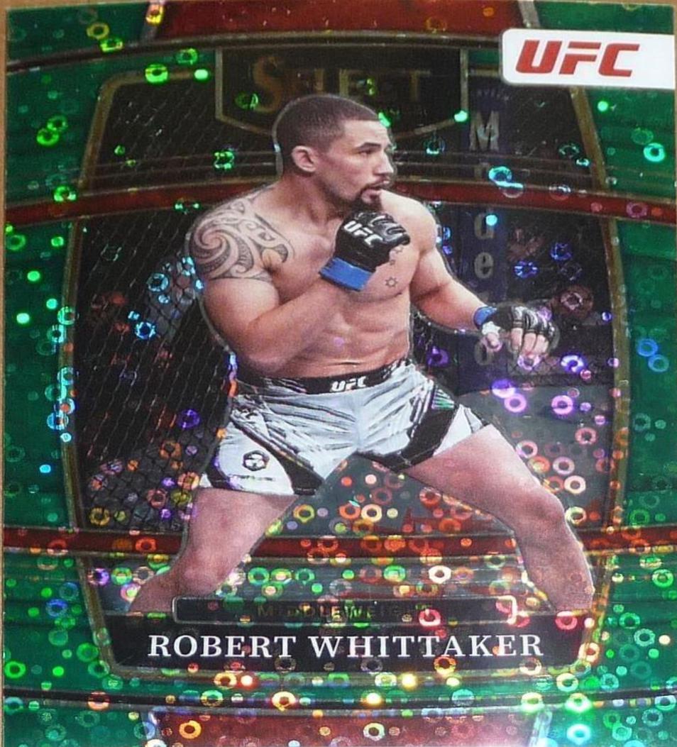 Robert Whittaker 2022 Panini Select UFC Octagonside #241 Green Disco