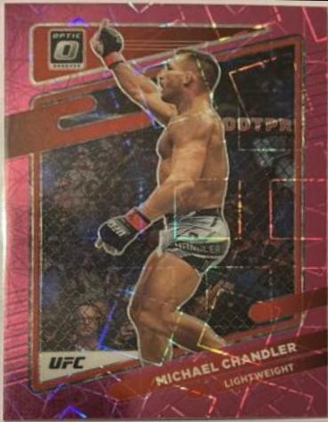 Michael Chandler 2022 Panini Donruss Optic UFC Base #32 Pink Velocity
