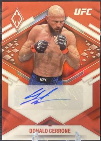 Donald Cerrone 2022 Panini Chronicles UFC Phoenix Autographs #26 Red