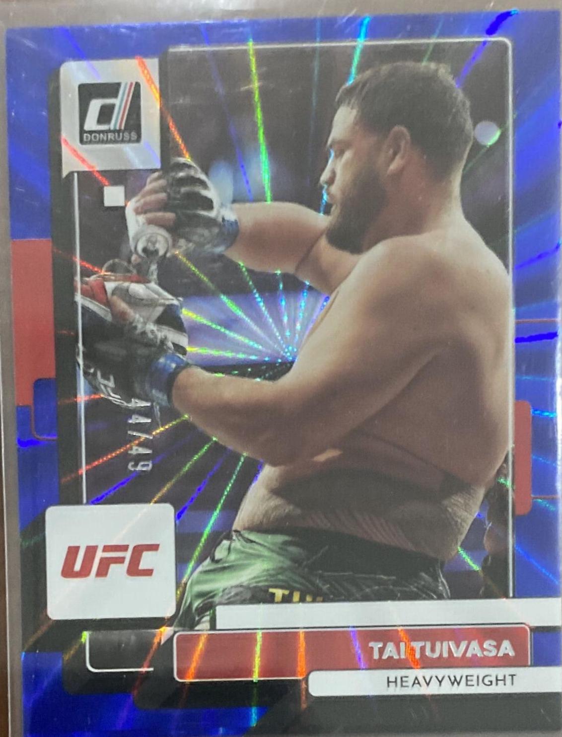 Tai Tuivasa 2023 Panini Donruss UFC Base #159 Blue Laser
