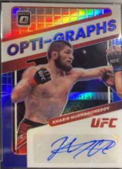 Khabib Nurmagomedov 2022 Panini Donruss Optic UFC Opti-Graphs #8 Blue