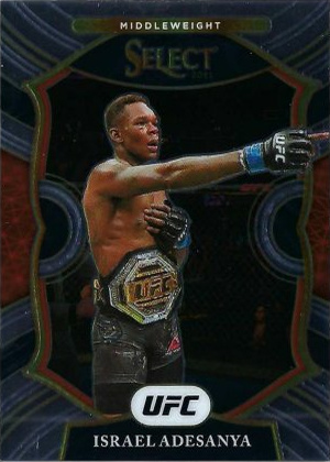 Israel Adesanya 2021 Panini Select UFC Concourse #64 Black