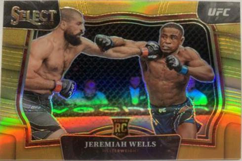 Jeremiah Wells 2023 Panini Select UFC Octagonside #221 Gold