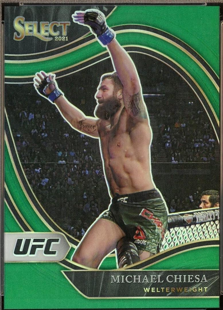 Michael Chiesa 2021 Panini Select UFC Octagonside #242 Green