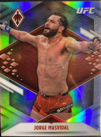 Jorge Masvidal 2022 Panini Chronicles UFC Base Phoenix #306 Gold Vinyl