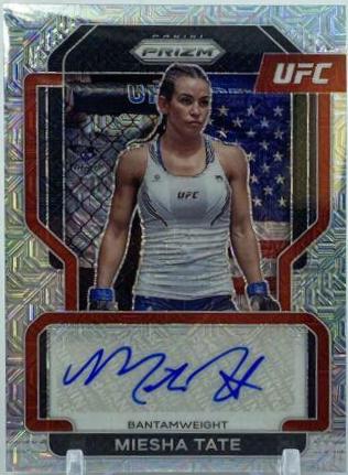 Miesha Tate 2022 Panini Prizm UFC Signatures #3 Mojo