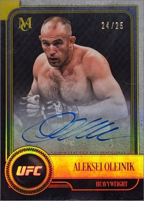 Aleksei Oleinik 2019 Topps UFC Museum Collection Museum Autographs #MA-AO Ruby