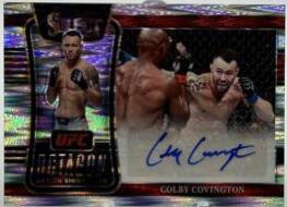 Colby Covington 2022 Panini Select UFC Octagon Action Signatures #21 Flash