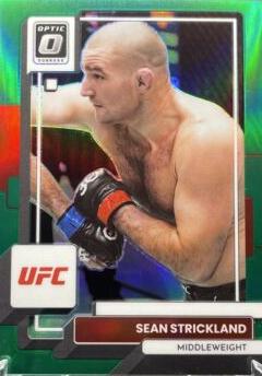 Sean Strickland 2023 Panini Donruss Optic UFC Base #82 Green
