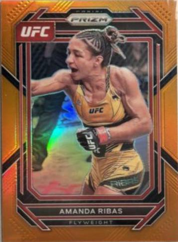 Amanda Ribas 2023 Panini Prizm UFC Base #161 Orange
