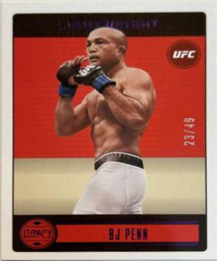 BJ Penn 2023 Panini Chronicles UFC Base Legacy Premium Edition #346 Purple