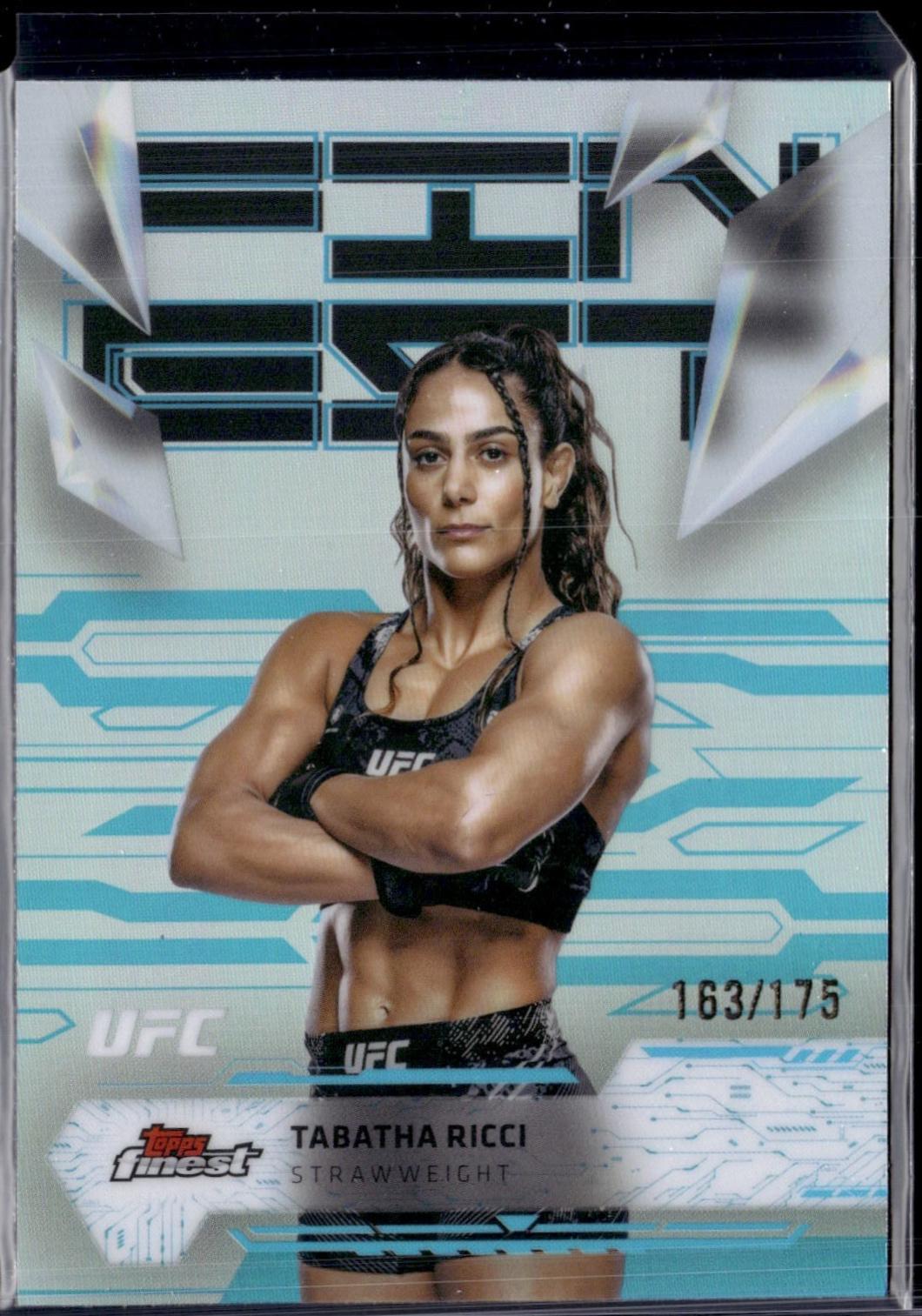 Tabatha Ricci 2025 Topps Finest UFC Base Uncommon #133 Blue Refractor