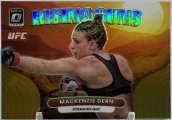 Mackenzie Dern 2023 Panini Donruss Optic UFC Rising Suns #13 Gold