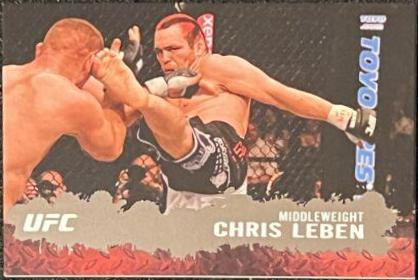 Chris Leben 2009 Topps UFC Round 2 Base #38 Silver