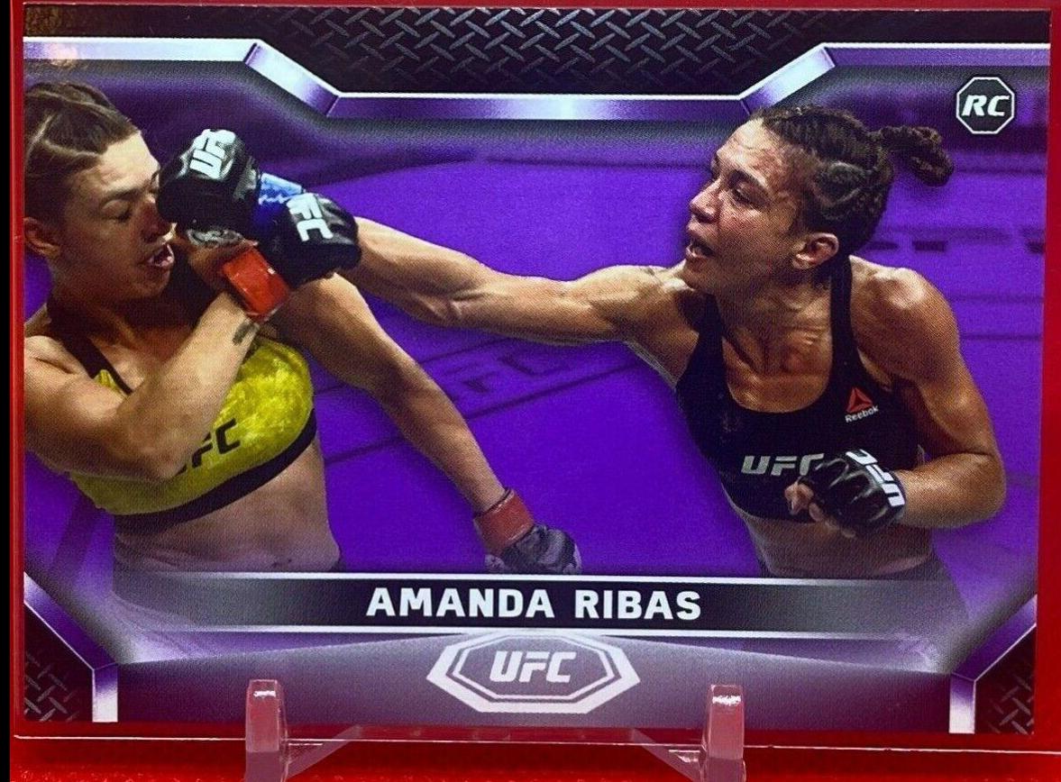 Amanda Ribas 2020 Topps UFC Knockout Base #43 Purple