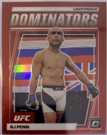 BJ Penn 2023 Panini Donruss Optic UFC Dominators #12 Red