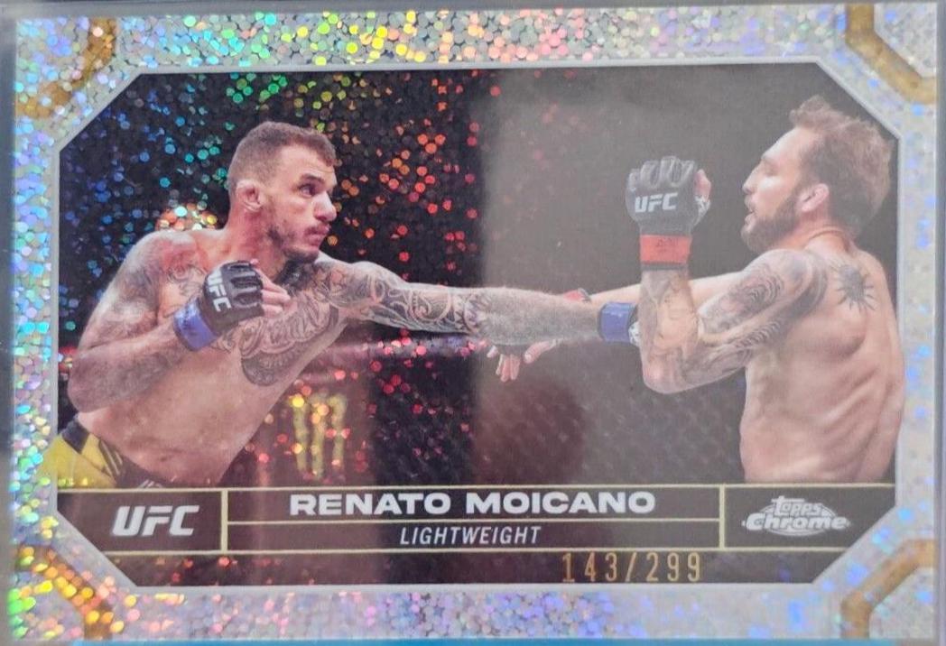 Renato Moicano 2024 Topps Chrome UFC Base #162 Speckle Refractor
