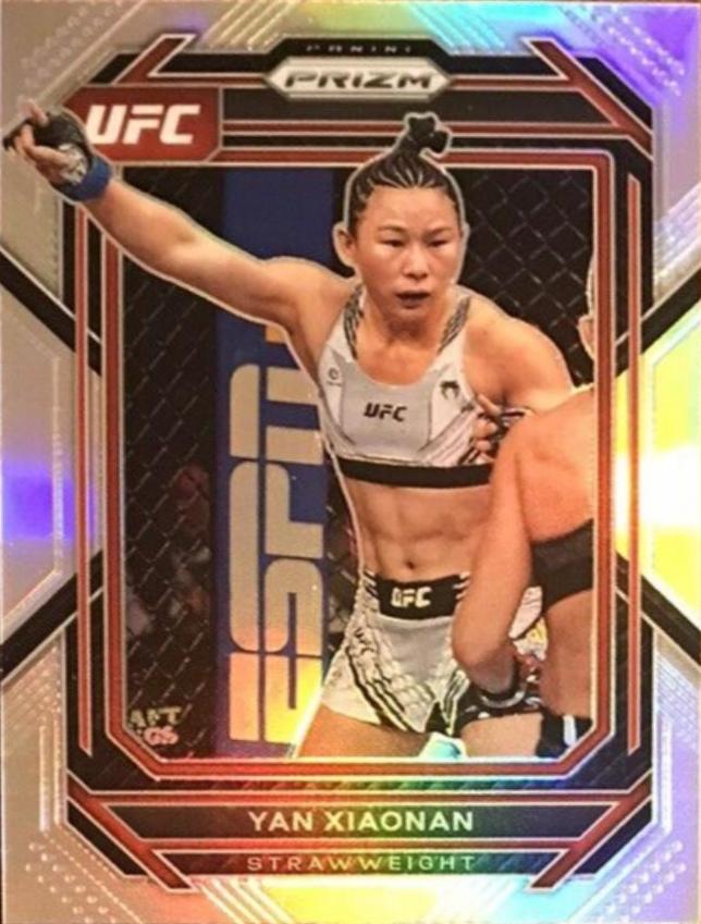 Yan Xiaonan 2023 Panini Prizm UFC Base #188 Silver