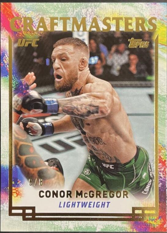 Conor McGregor 2024 Topps Knockout UFC Craftmasters #CRM-15 Gold