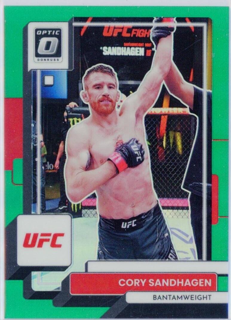 Cory Sandhagen 2023 Panini Donruss Optic UFC Base #89 Green