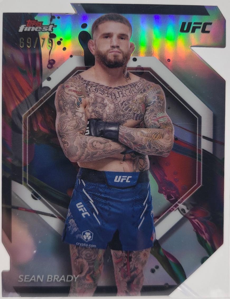 Sean Brady 2024 Topps Finest UFC Base Common #43 Die-Cut Refractor