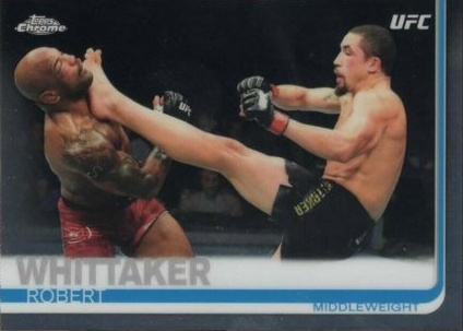 Robert Whittaker 2019 Topps Chrome UFC Base #37 Gold