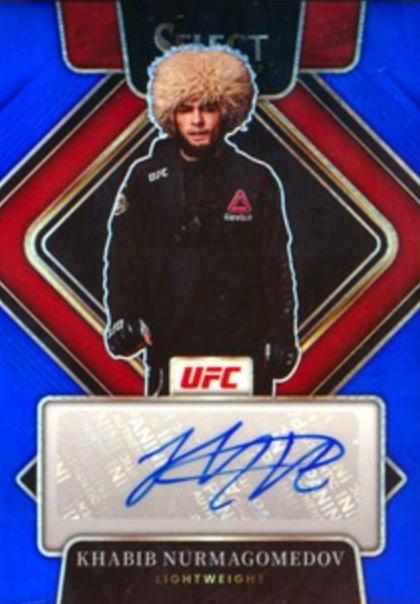 Khabib Nurmagomedov 2022 Panini Select UFC Signatures #5 Blue