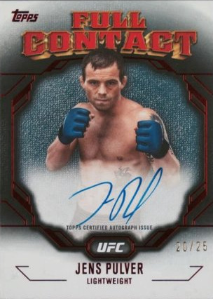 Jens Pulver 2024 Topps Knockout UFC Full Contact Autographs #FCA-JPR Platinum