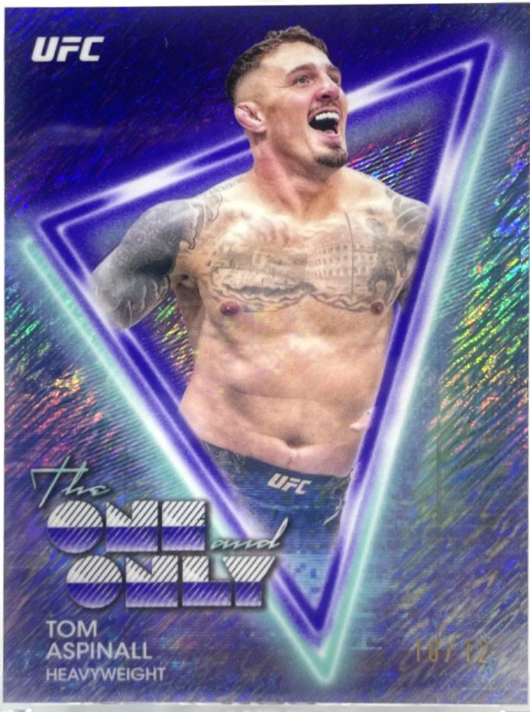 Tom Aspinall 2025 Topps Midnight UFC The One and Only #OO-7 Midnight